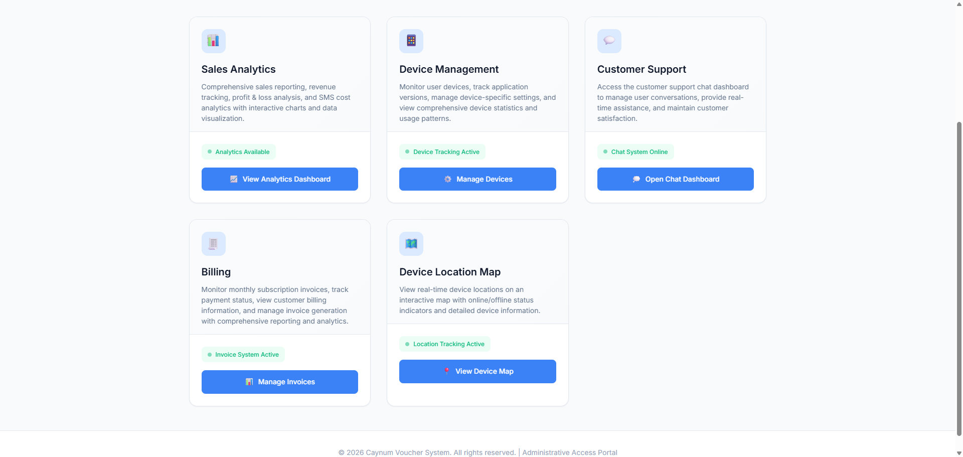 CloudHS Admin Dashboard Preview